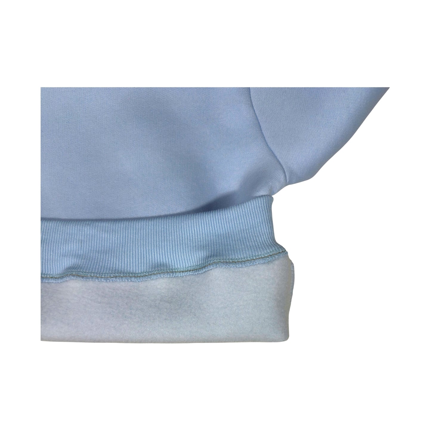 SKy Blue Hooded Melton Sweatshirt