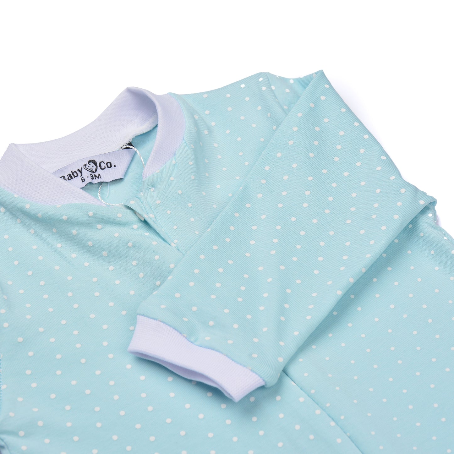 Sky Blue Baby Soft Cotton Bodysuit With Ice Cap