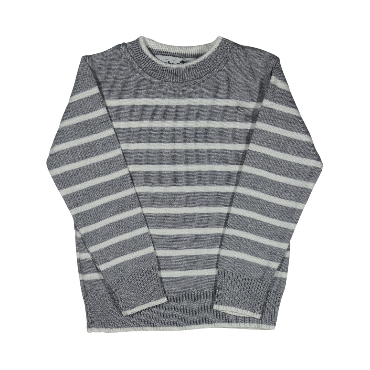 Grey Long Sleeve Tricot Pullover