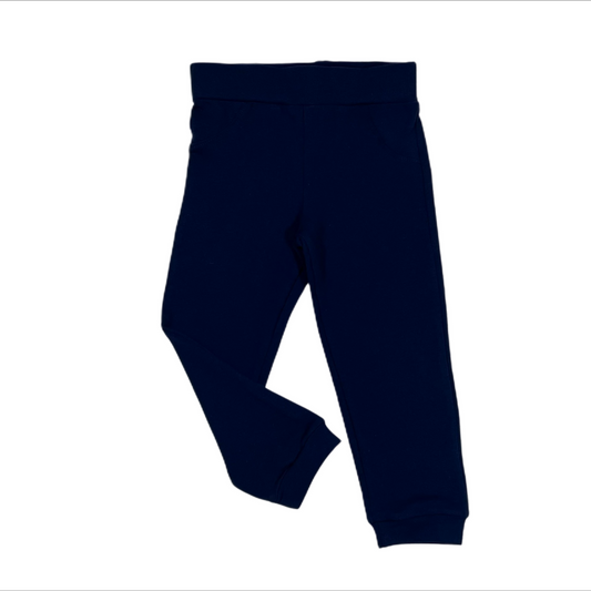 Navy Blue Slim Baby Sweatpants