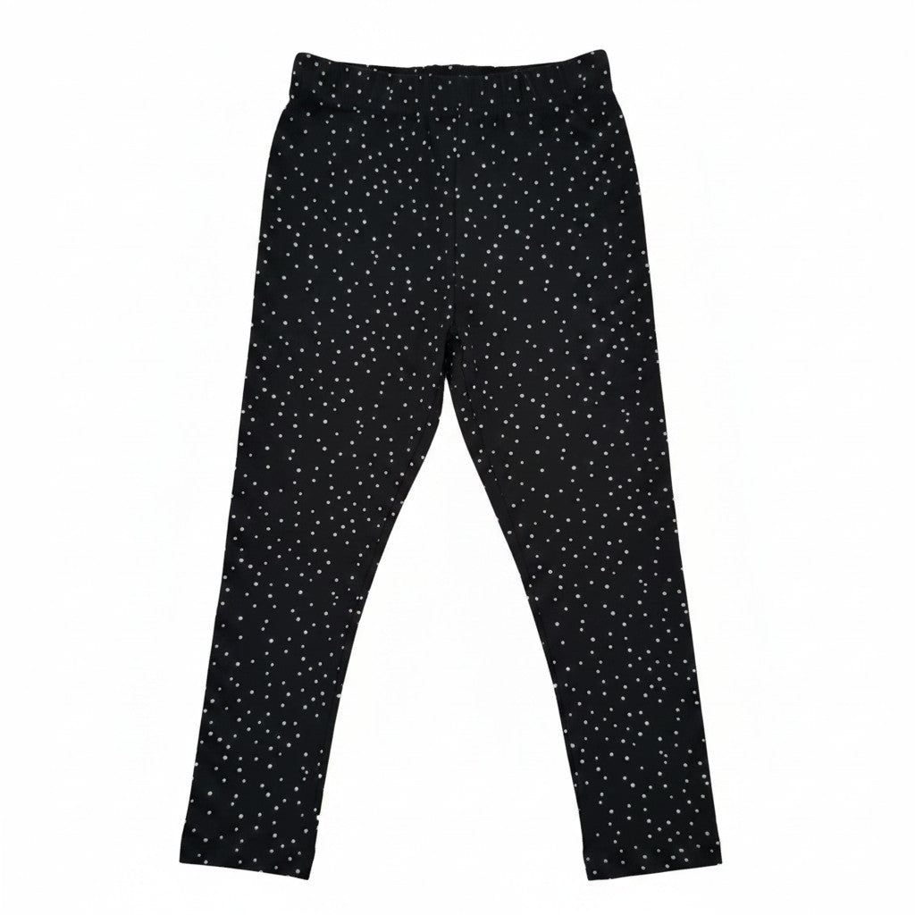 Black Dotted Leggings
