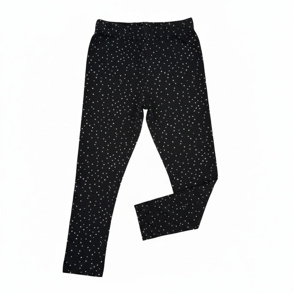 Black Dotted Leggings