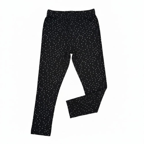 Black Dotted Leggings