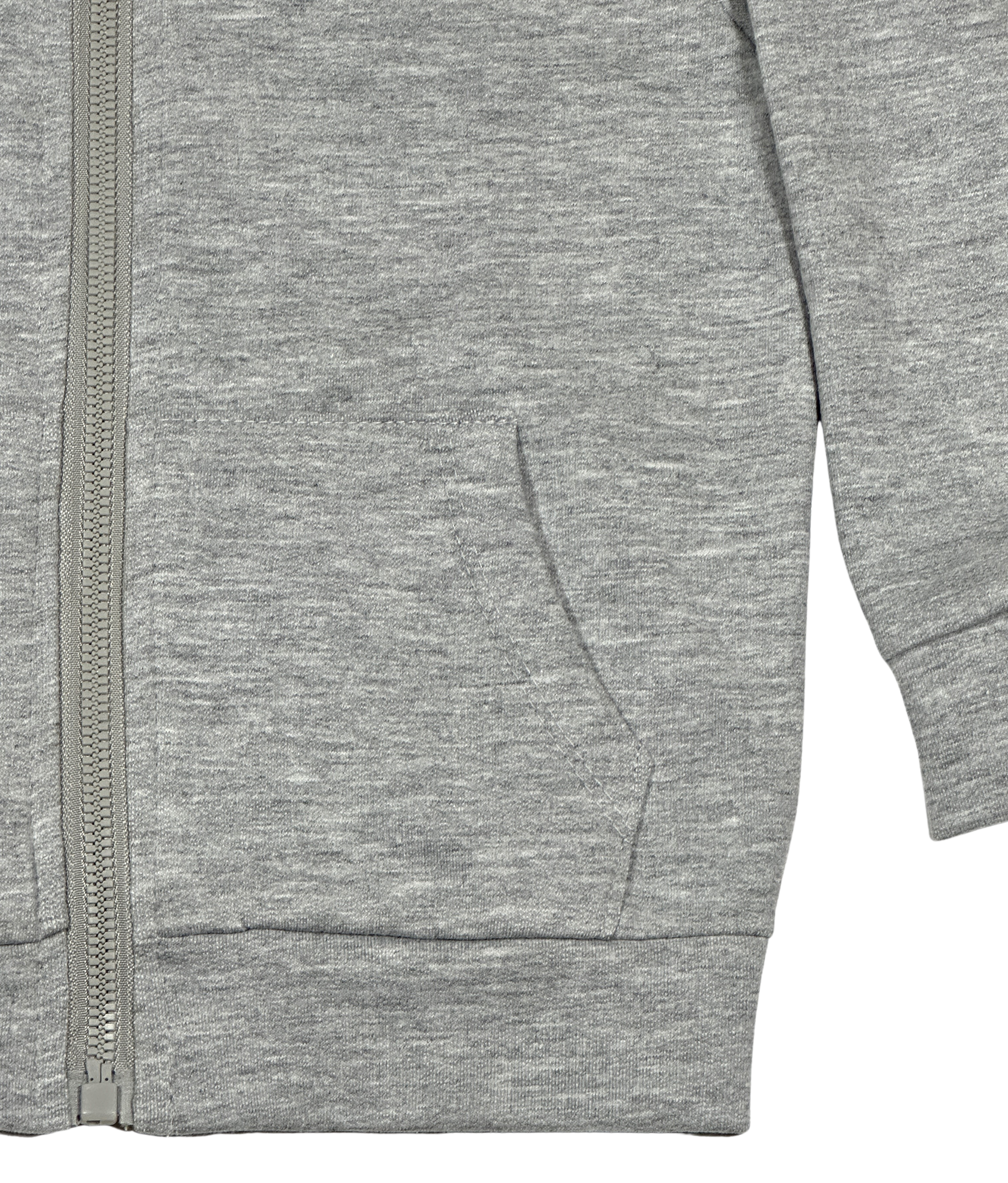 سترة رياضية رمادية فاتحة (هودي بسحاب)