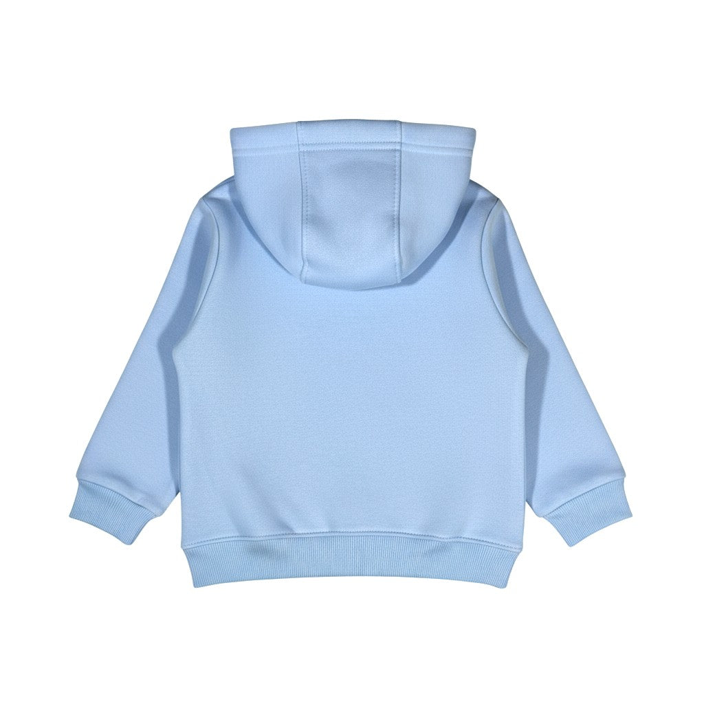 SKy Blue Hooded Melton Sweatshirt (Hoodie)