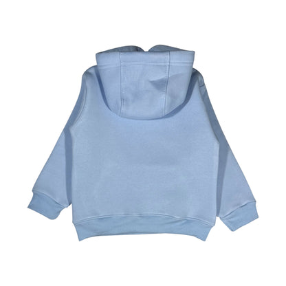 SKy Blue Hooded Melton Sweatshirt
