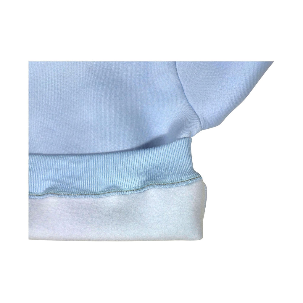 SKy Blue Hooded Melton Sweatshirt (Hoodie)