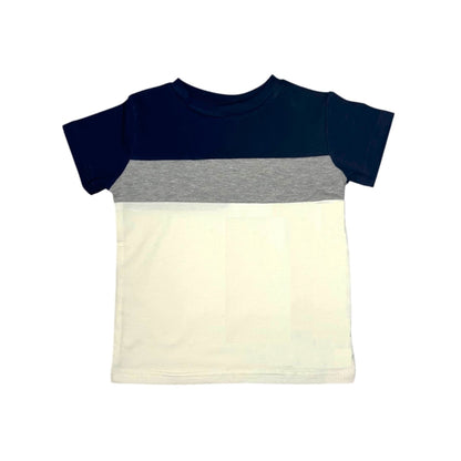 Multicolor Boys T-shirt (Navy/Grey/White)