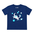 Dino in Space Navy Blue Boys T-shirt