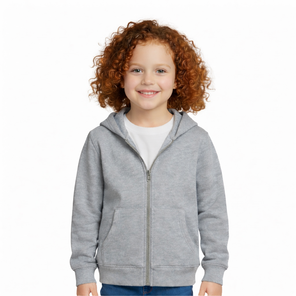 Light grey Zip up Hoodie Sports Jacket