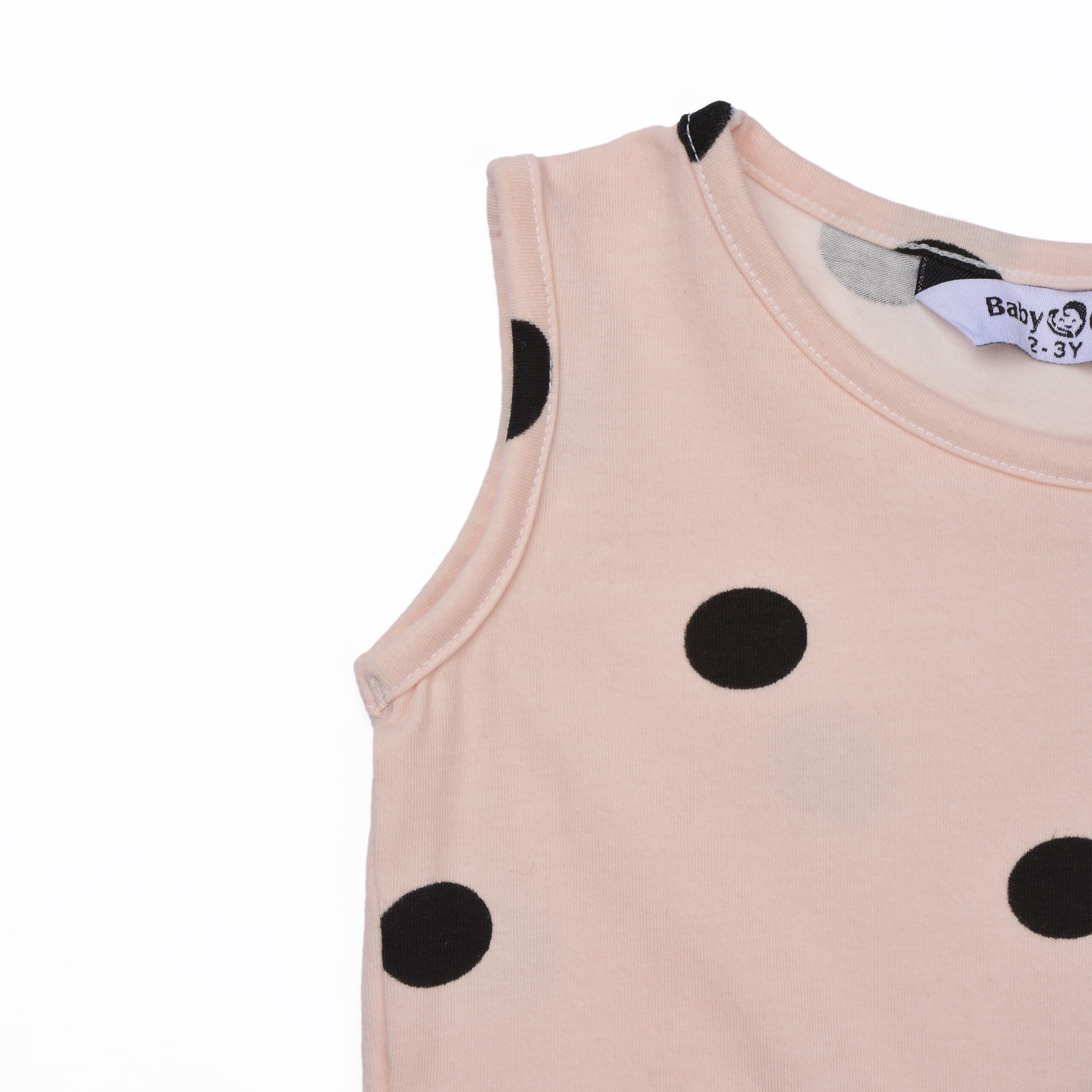 فستان رمادي مطبوع عليه قلوب مع رباط رأس