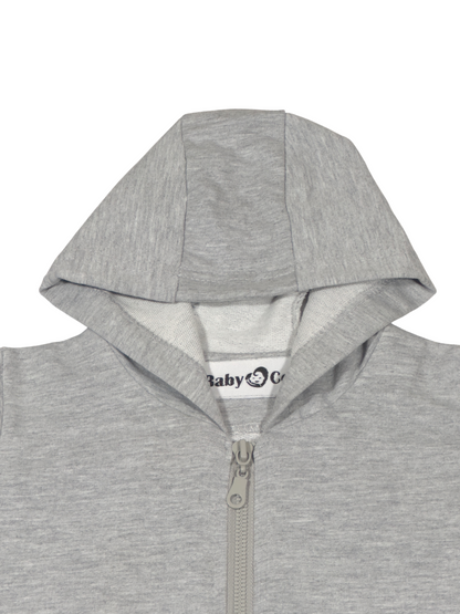 Grey Light Sports Jacket (Zip-up Hoodie)