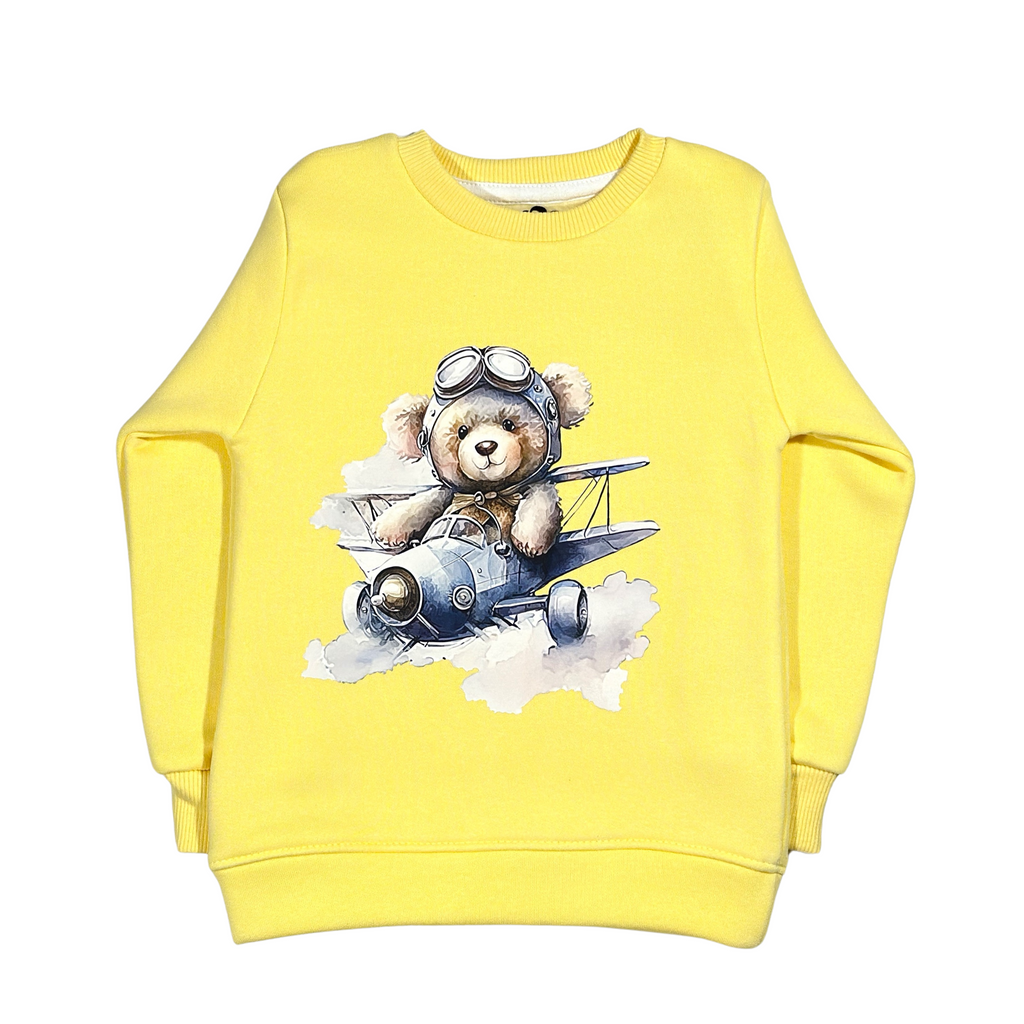 Yellow Bear Melton Sweatshirt