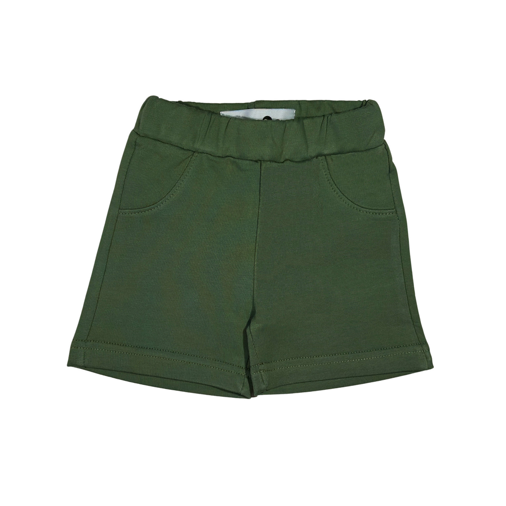 Grey Crocodile Set (Grey T-shirt + Olive Green Shorts)