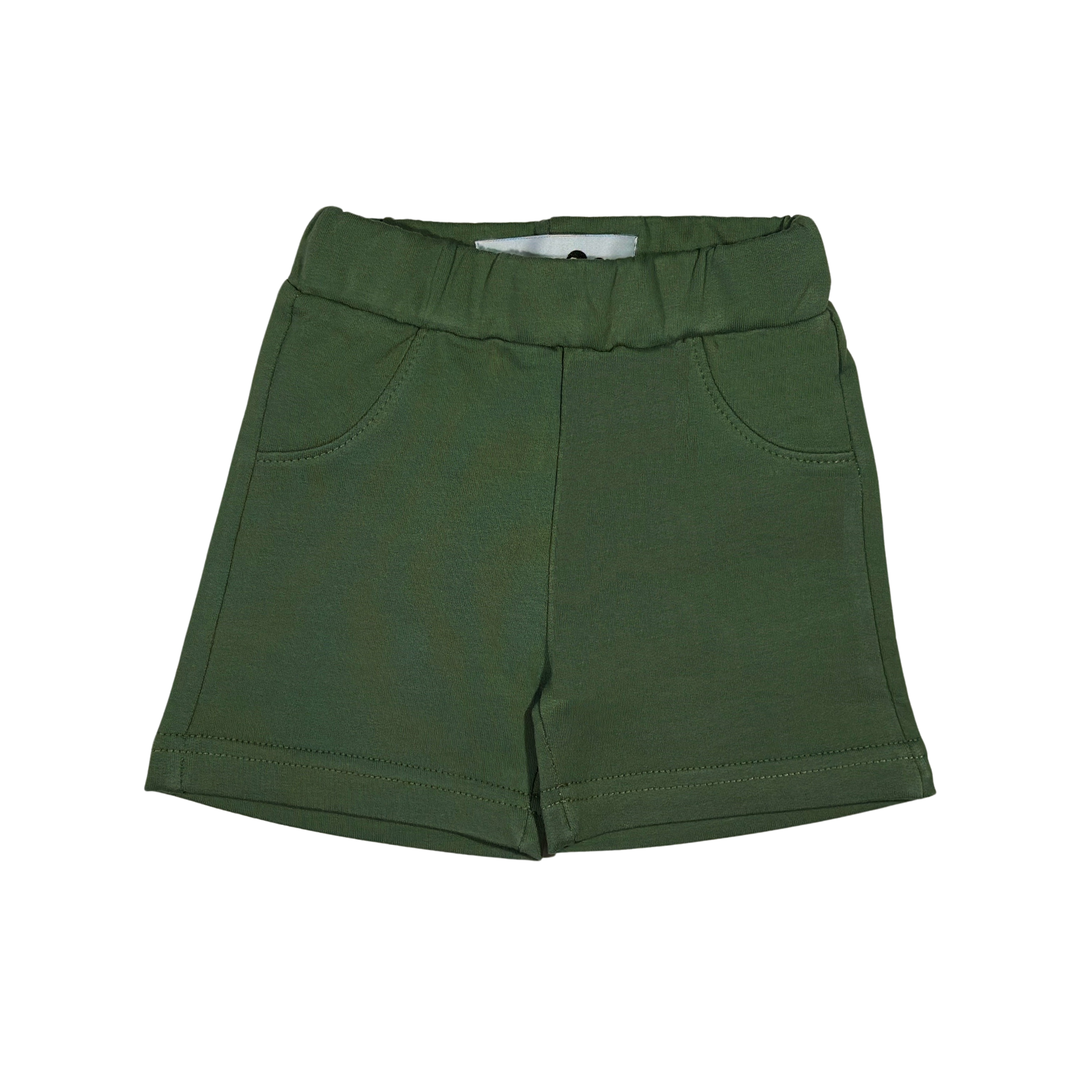 Olive Green Children Cotton Shorts