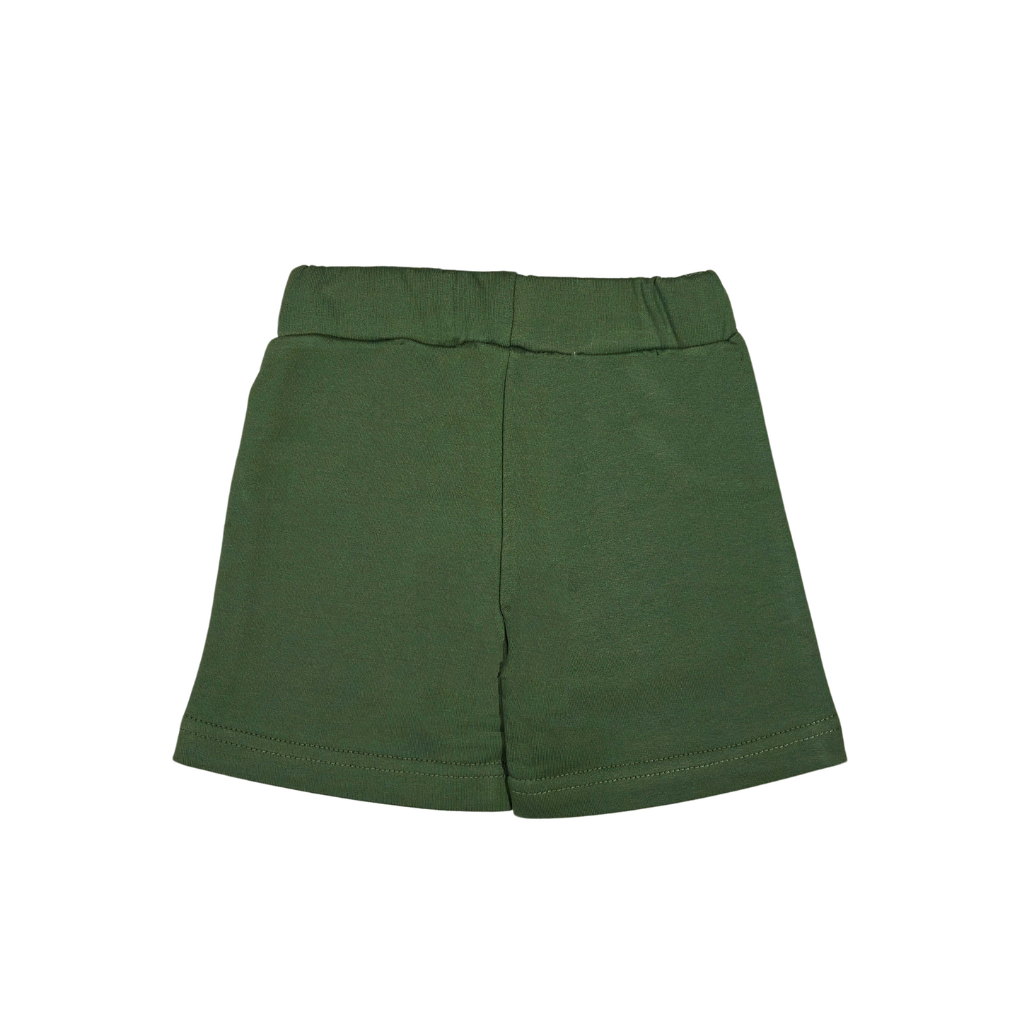 Olive Green Children Cotton Shorts