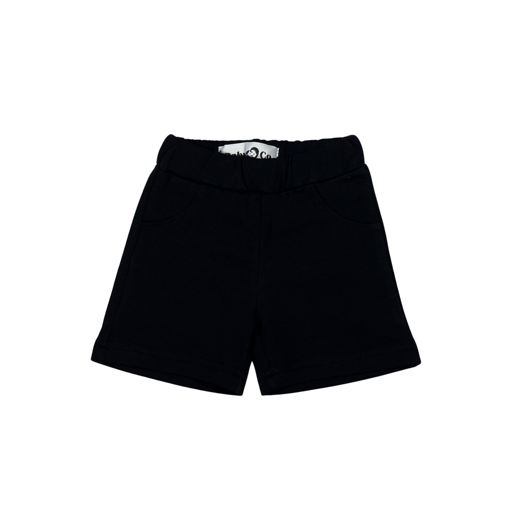 طقم شورت برتقالي اللون (تي شيرت برتقالي + شورت أسود)