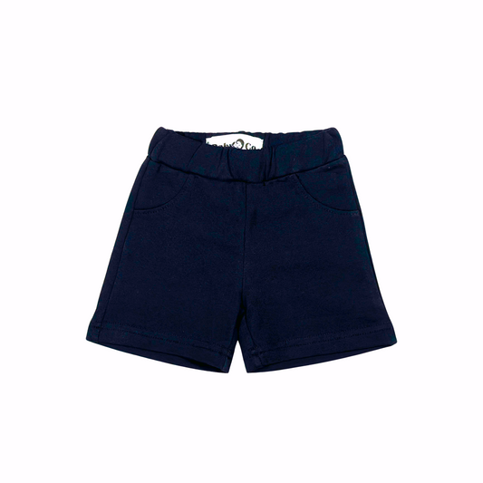 Navy Children Cotton Shorts