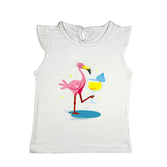 Flamingo White T-shirt