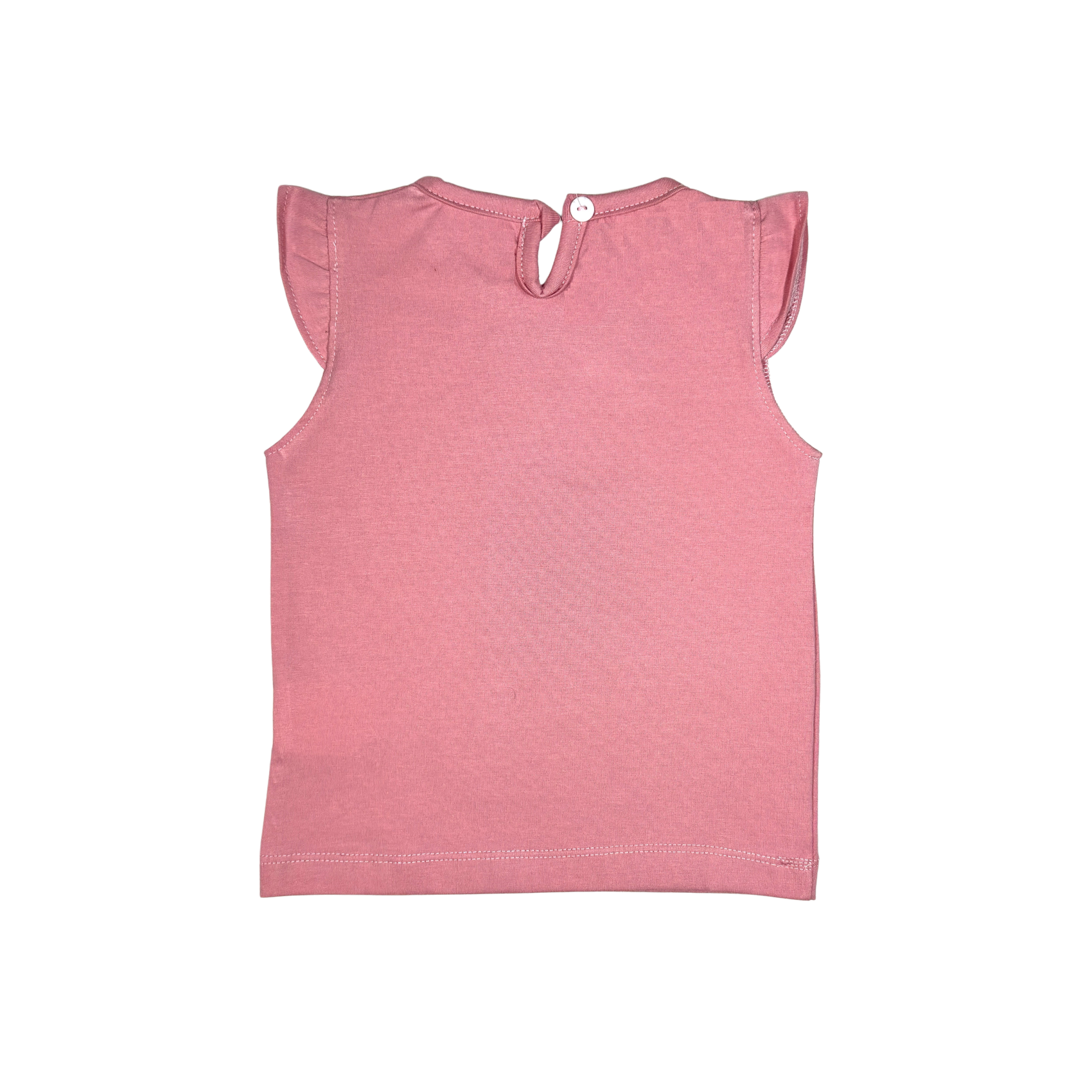 تي شيرت وردي بقلب الفراشات