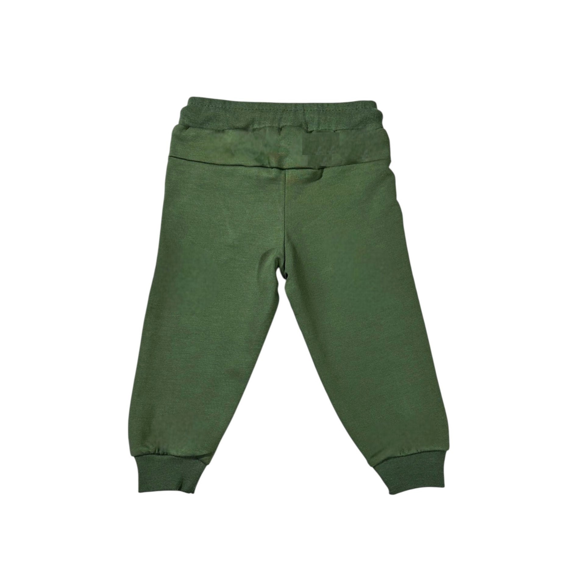 بنطال رياضي للأطفال باللون الأخضر الزيتوني