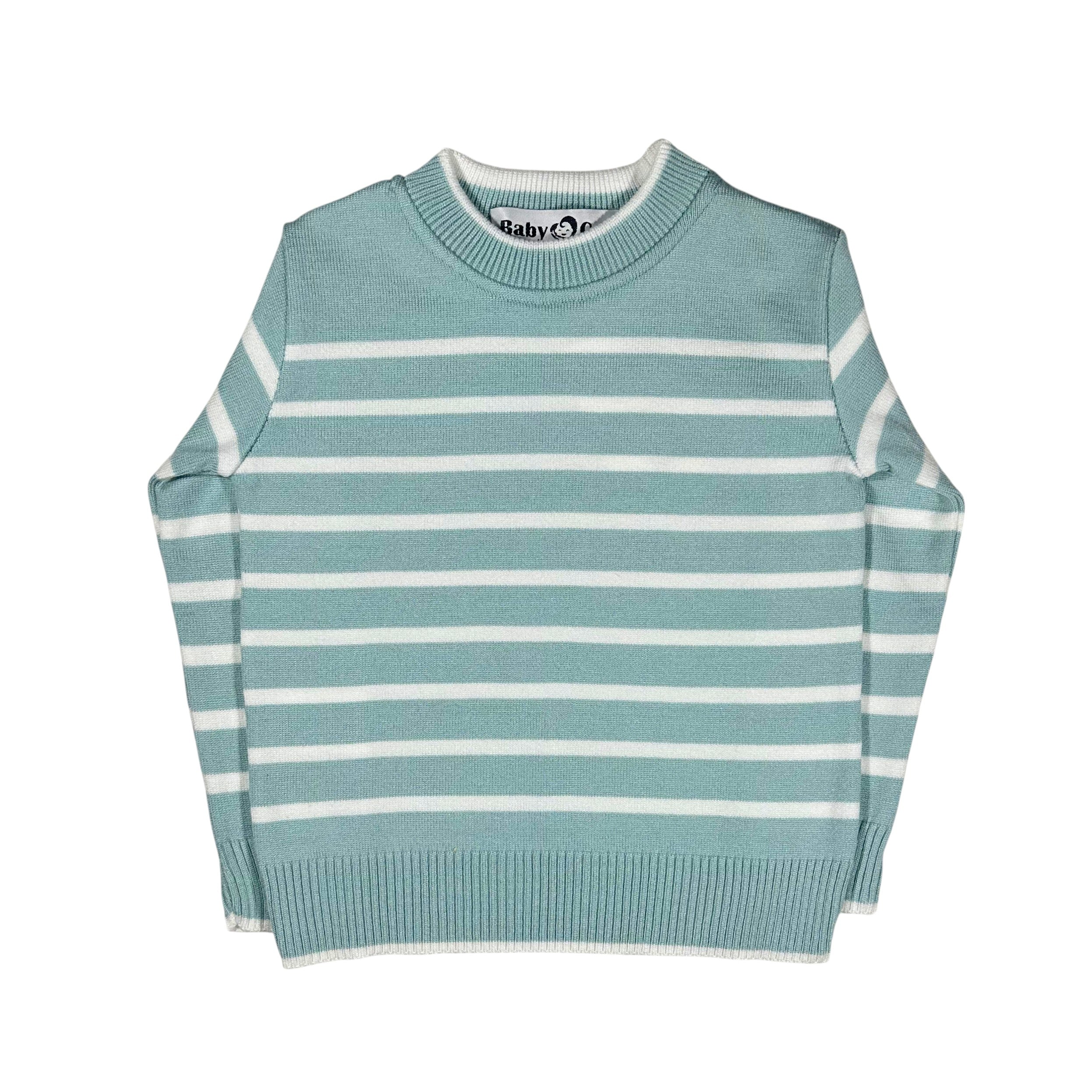 Mint green Long Sleeve Tricot Pullover