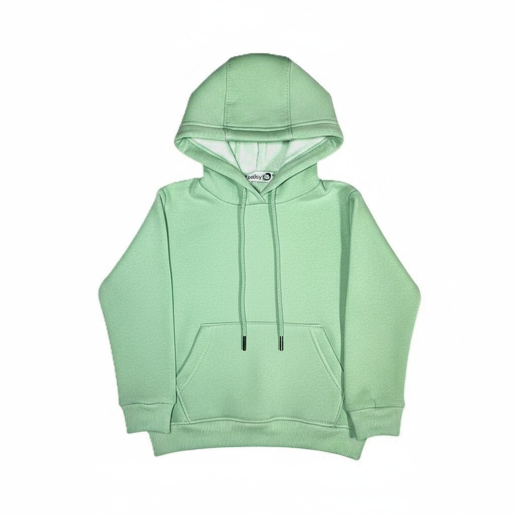 Mint green Hooded Melton Sweatshirt (Hoodie)