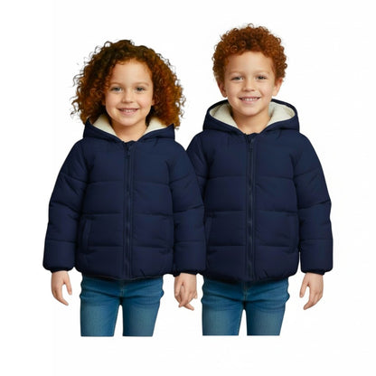 Waterproof Heavy Fleece Lined Navy Jacket