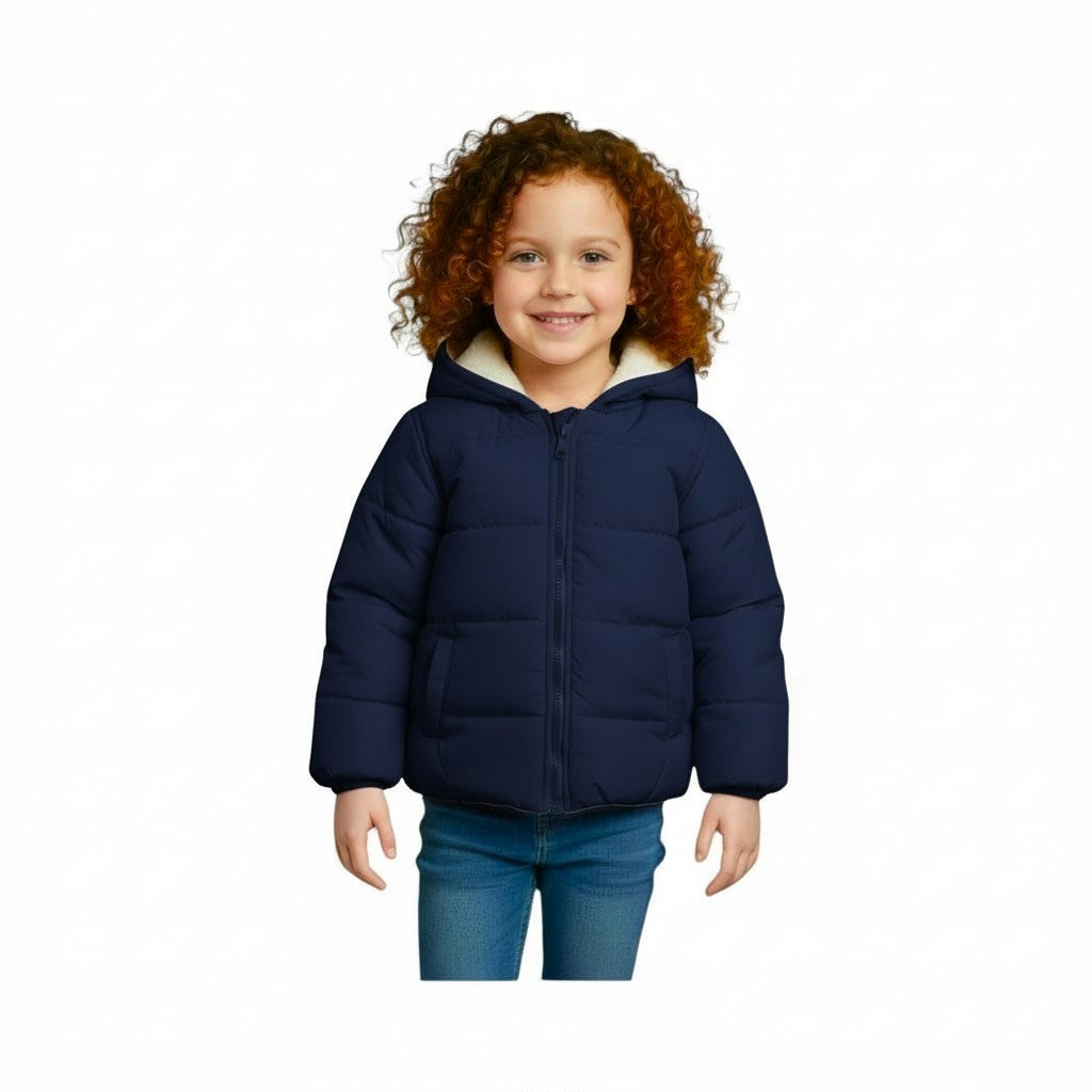 Waterproof Heavy Fleece Lined Navy Jacket