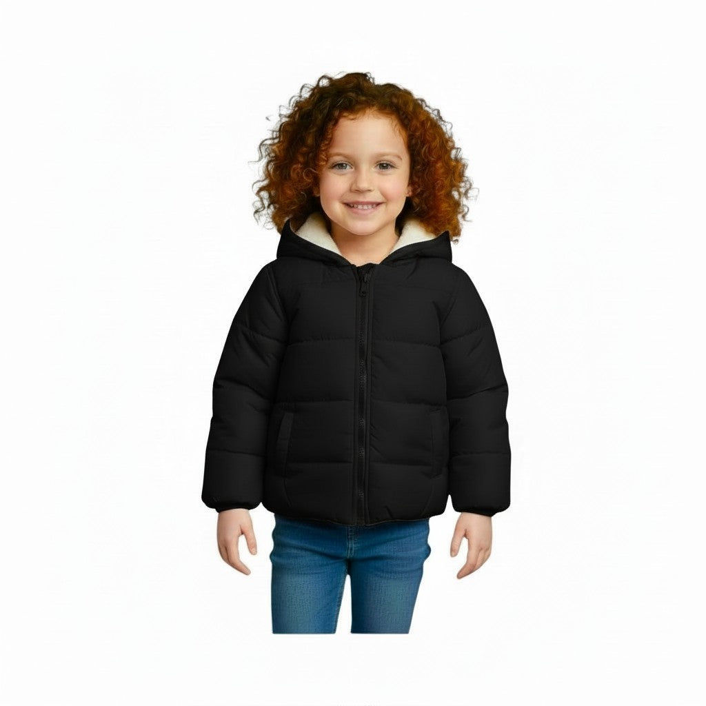Waterproof Fleece Lined Black Jacket