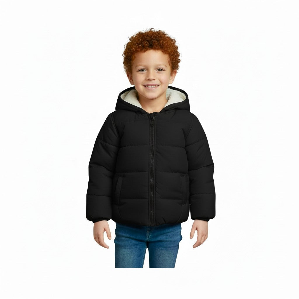 Waterproof Fleece Lined Black Jacket