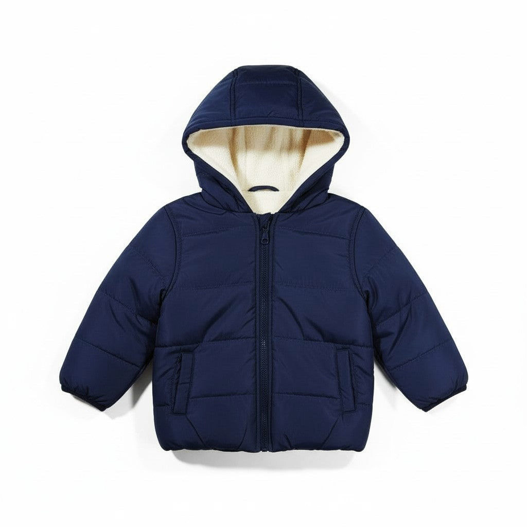 Waterproof Heavy Fleece Lined Navy Jacket