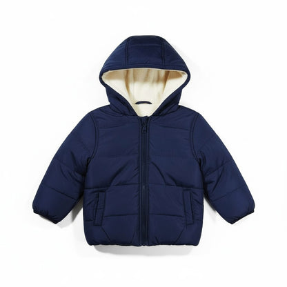 Waterproof Heavy Fleece Lined Navy Jacket