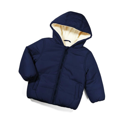 Waterproof Heavy Fleece Lined Navy Jacket