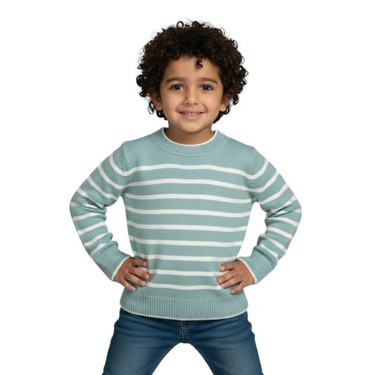 Mint green Long Sleeve Tricot Pullover