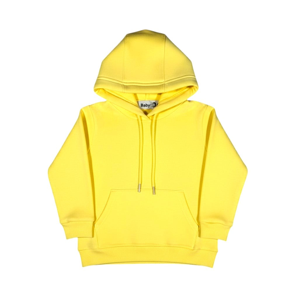Yellow Hooded Melton Sweatshirt (Hoodie)