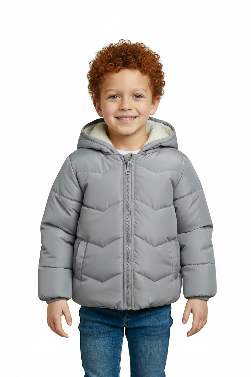 Waterproof Heavy Fleece Lined Grey Jacket