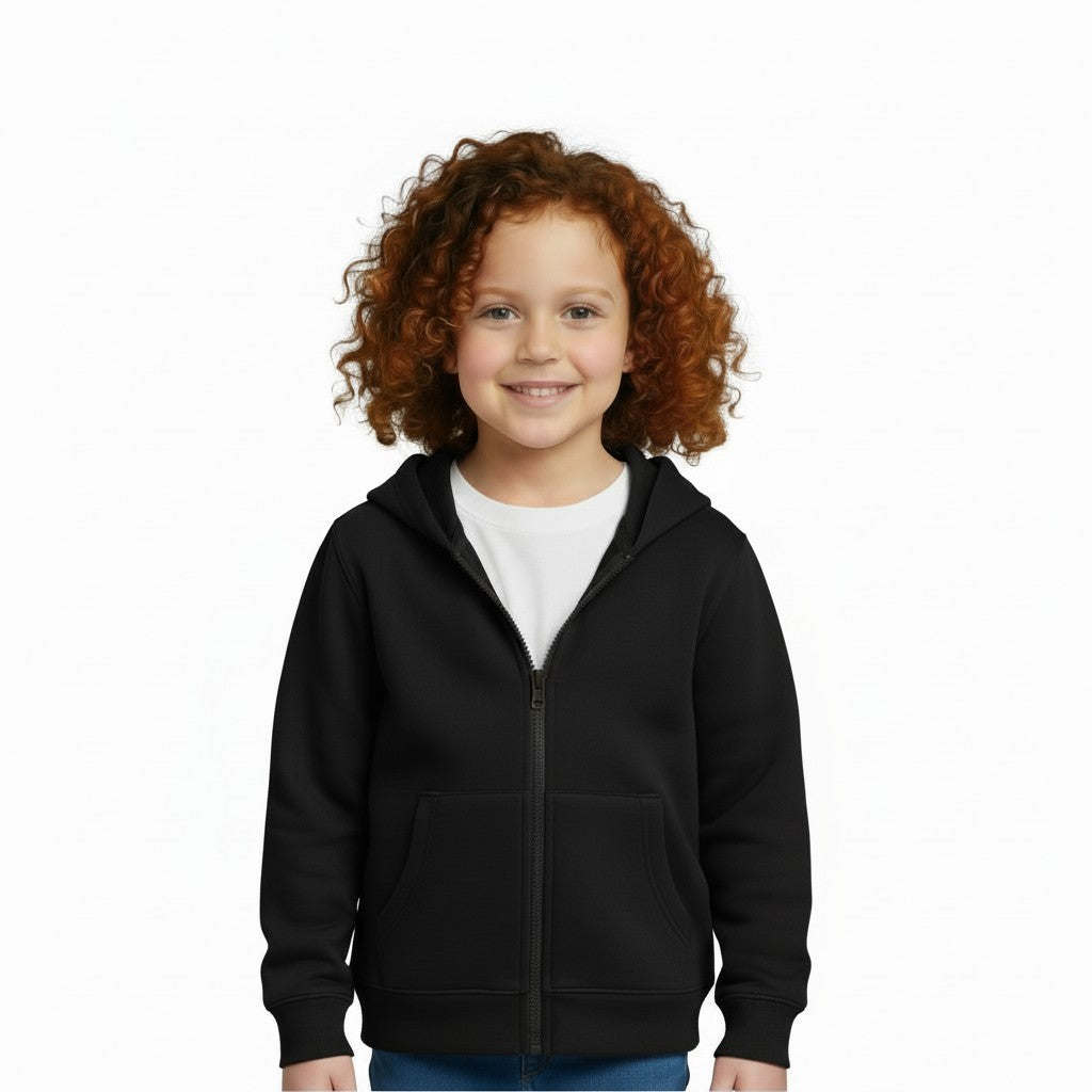 Black Zip up Hoodie Sports Jacket