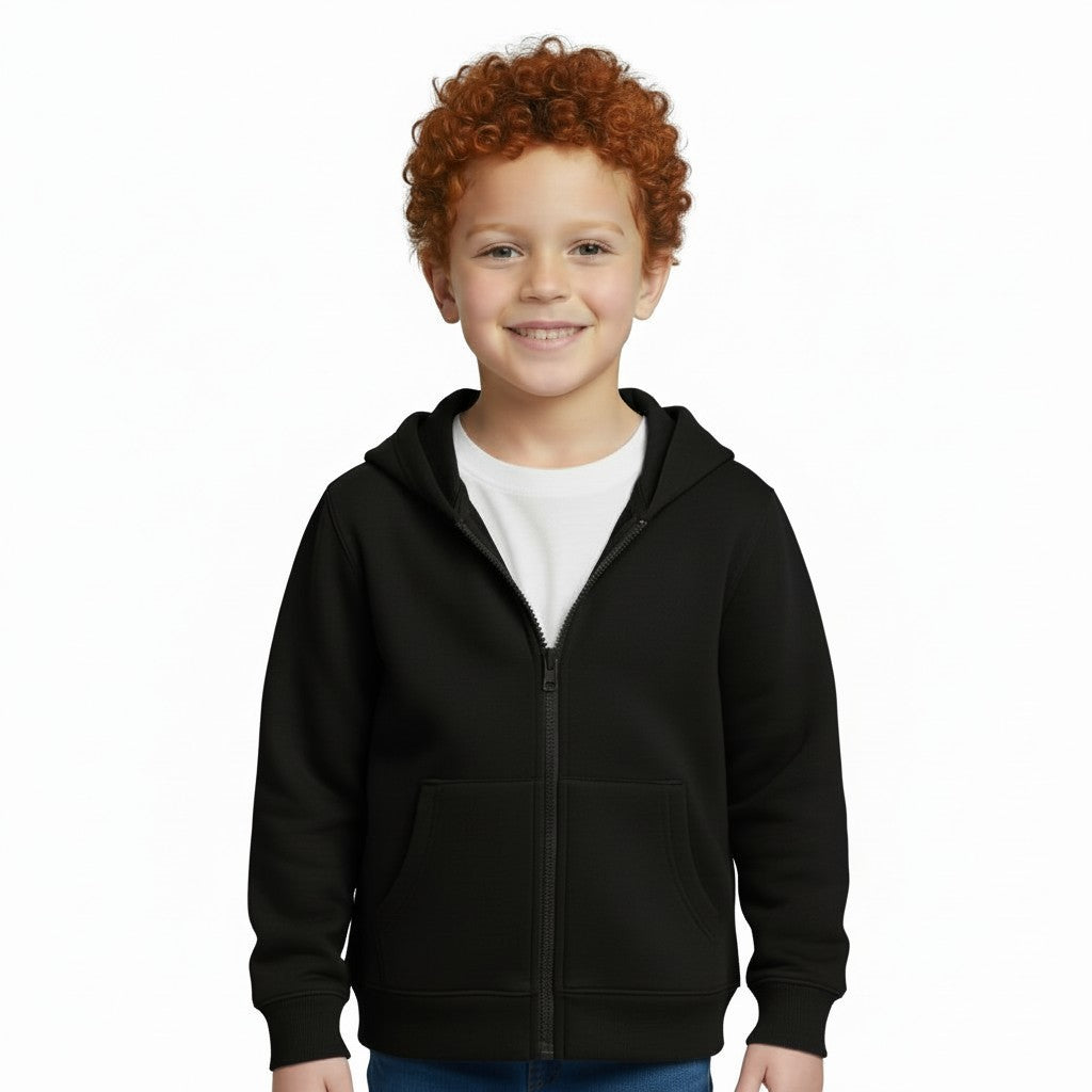 Black Zip up Hoodie Sports Jacket