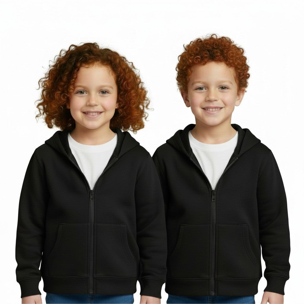 Black Zip up Hoodie Sports Jacket
