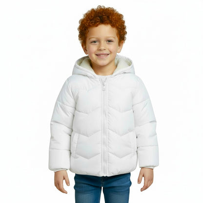 Waterproof Heavy Fleece Lined Off-white Jacket